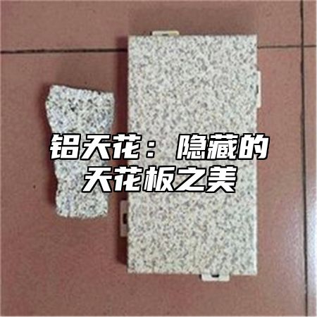 铝天花：隐藏的天花板之美