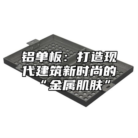 铝单板：打造现代建筑新时尚的“金属肌肤”