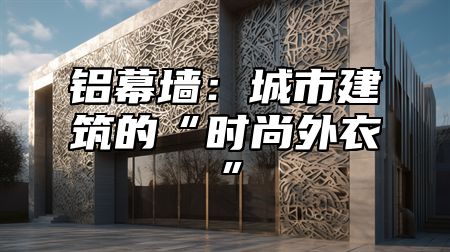铝幕墙：城市建筑的“时尚外衣”