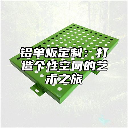 铝单板定制：打造个性空间的艺术之旅