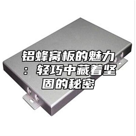 铝蜂窝板的魅力：轻巧中藏着坚固的秘密