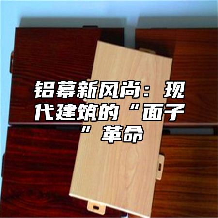 铝幕新风尚：现代建筑的“面子”革命
