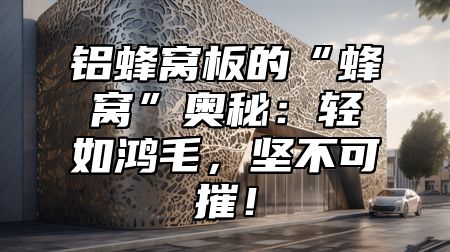 铝蜂窝板的“蜂窝”奥秘：轻如鸿毛，坚不可摧！