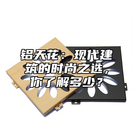 铝天花：现代建筑的时尚之选，你了解多少？