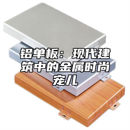 铝单板：现代建筑中的金属时尚宠儿