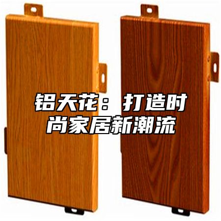 铝天花：打造时尚家居新潮流