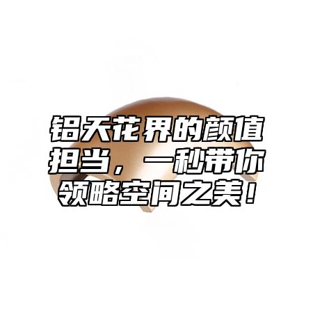 铝天花界的颜值担当，一秒带你领略空间之美！